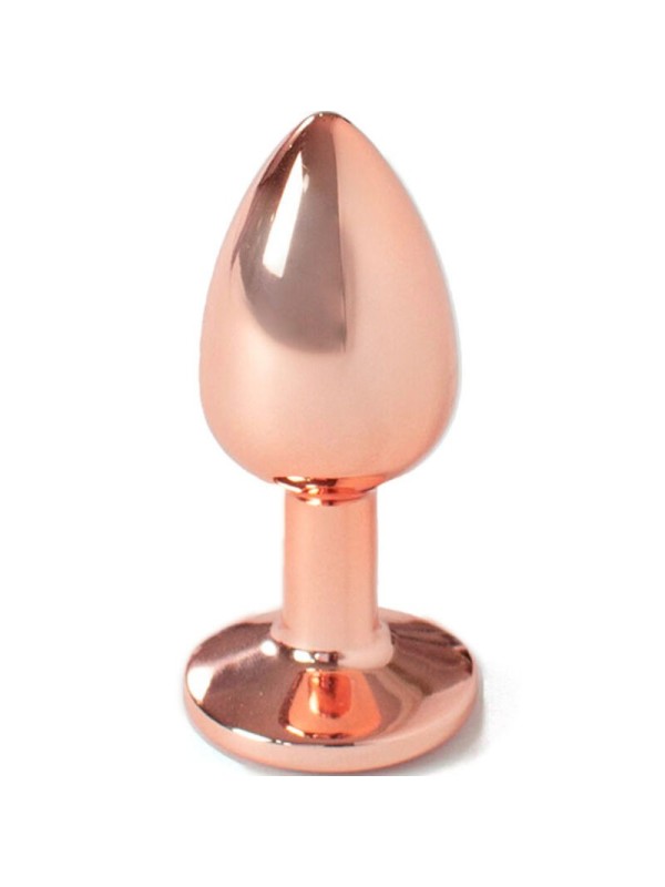 SECRETPLAY - METAL BUTT PLUG ORO ROSA TALLA S 7 CM