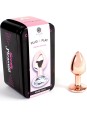 SECRETPLAY - METAL BUTT PLUG ORO ROSA TALLA S 7 CM