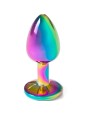 SECRETPLAY - METAL BUTT PLUG MULTICOLOR TALLA S 7 CM