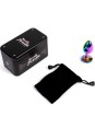 SECRETPLAY - METAL BUTT PLUG MULTICOLOR TALLA S 7 CM