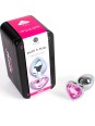 SECRETPLAY - METAL BUTT PLUG CORAZÓN FUCSIA TALLA S 7 CM