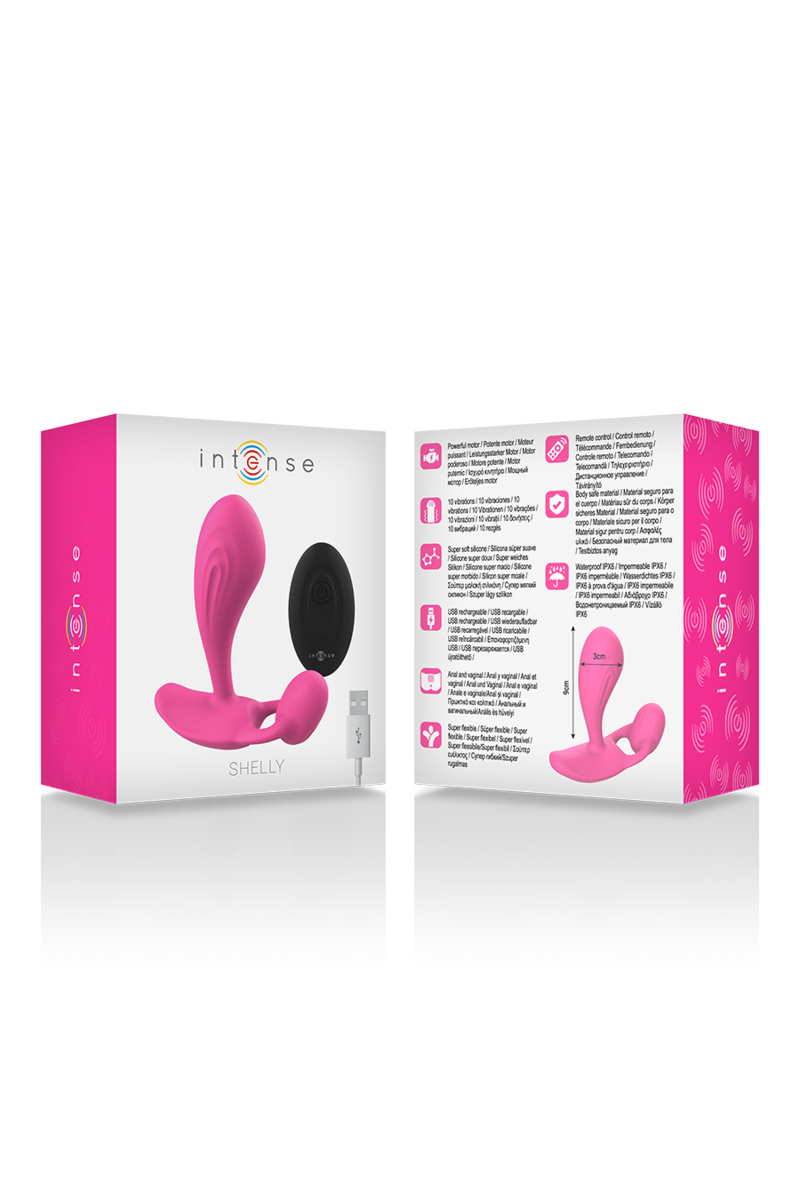 INTENSE - SHELLY PLUG ANAL CONTROL REMOTO ROSA