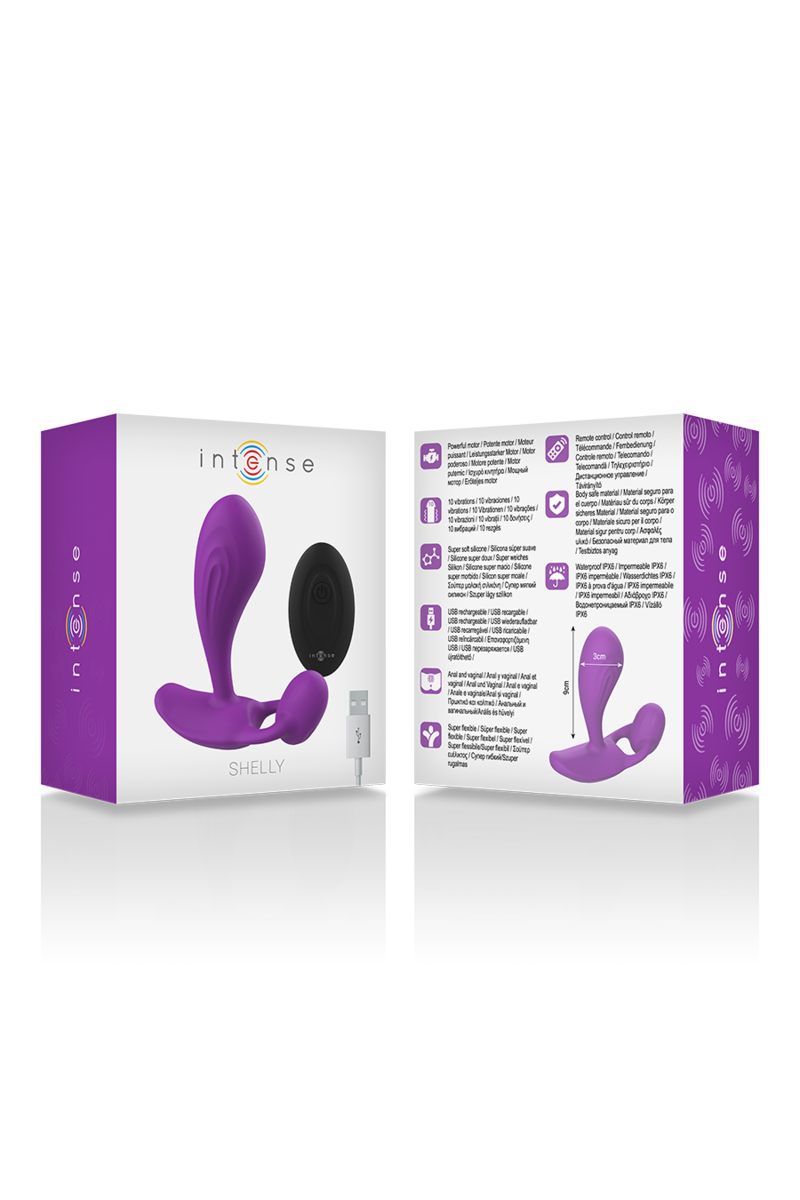 INTENSE - SHELLY PLUG ANAL CONTROL REMOTO MORADO