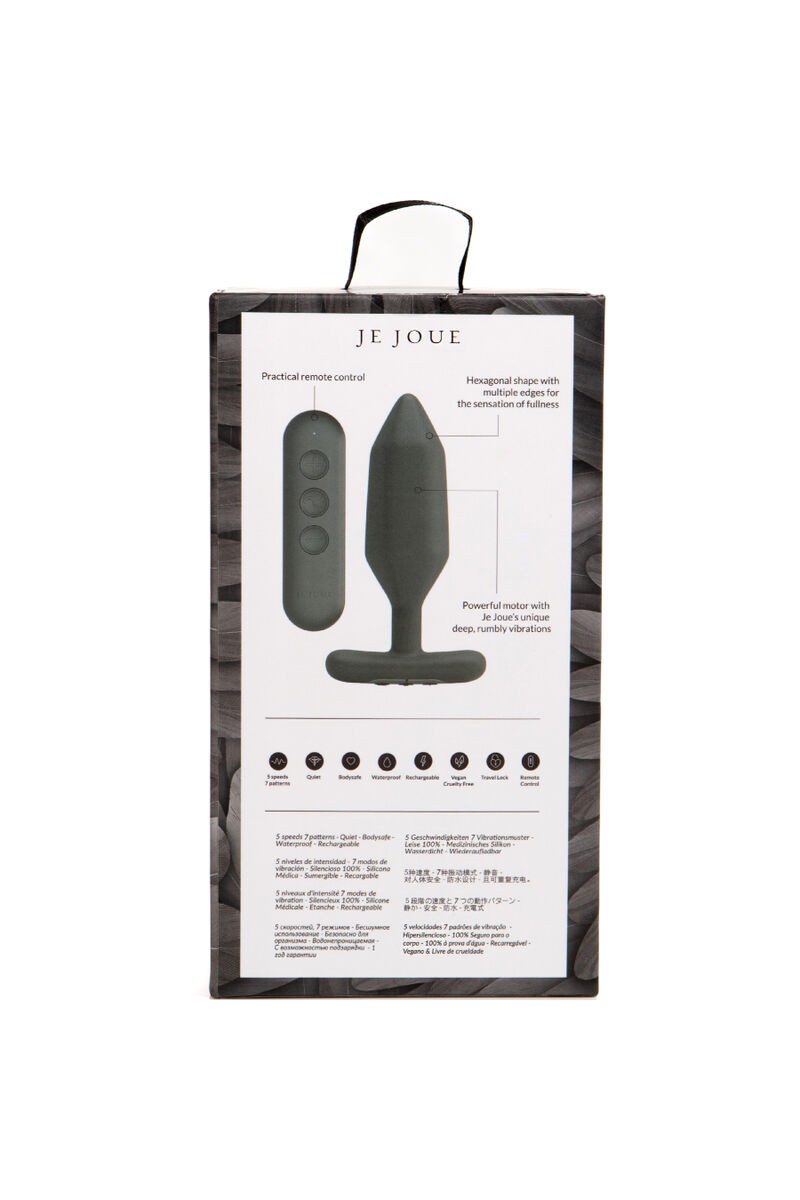 JE JOUE - ONYX PLUG ANAL VIBRADOR NEGRO