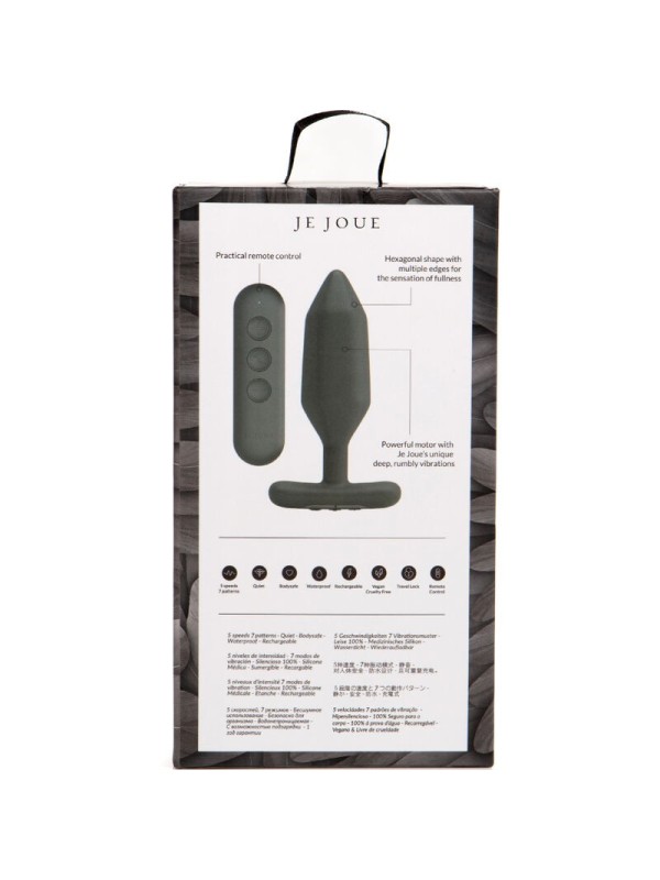 JE JOUE - ONYX PLUG ANAL VIBRADOR NEGRO