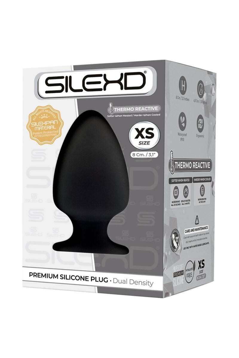 MODELO 1 PLUG ANAL SILICONA PREMIUM SILEXPAN TERMORREACTIVO TALLA XS