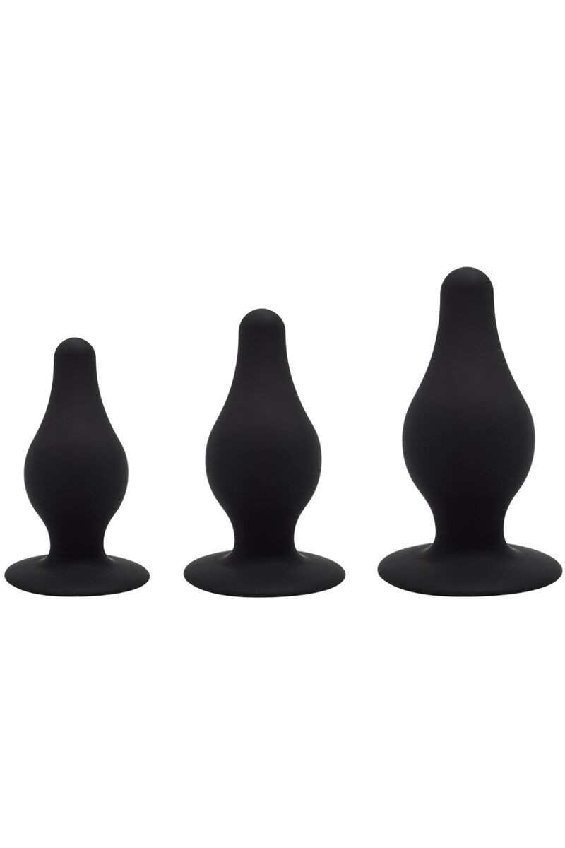 KIT PLUG ANAL SILICONA PREMIUM SILEXPAN TERMORREACTIVO TALLA S / M / L