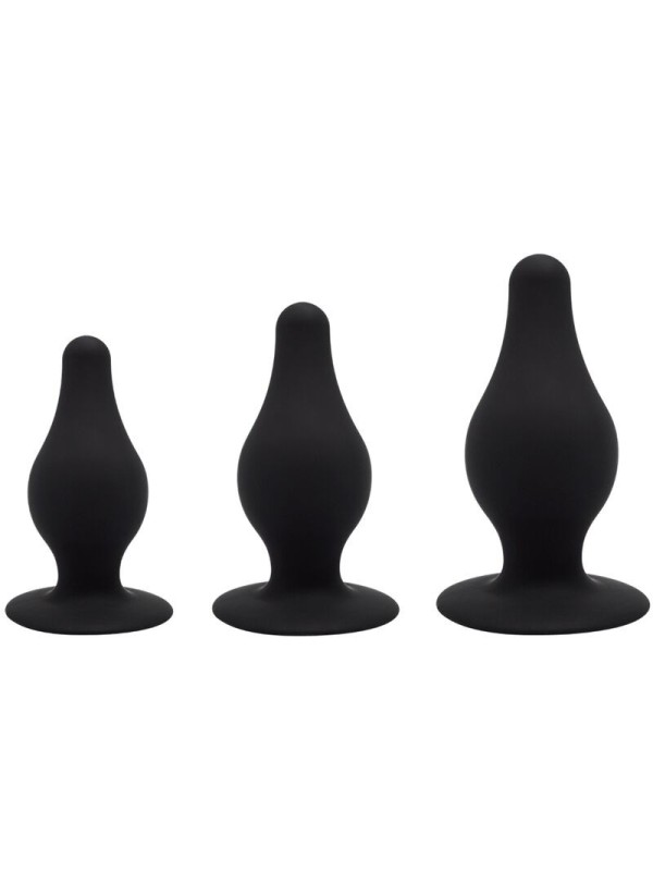 KIT PLUG ANAL SILICONA PREMIUM SILEXPAN TERMORREACTIVO TALLA S / M / L