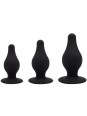 KIT PLUG ANAL SILICONA PREMIUM SILEXPAN TERMORREACTIVO TALLA S / M / L