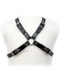 LEATHER BODY - BLACK BUCKLE HARNESS FOR MEN