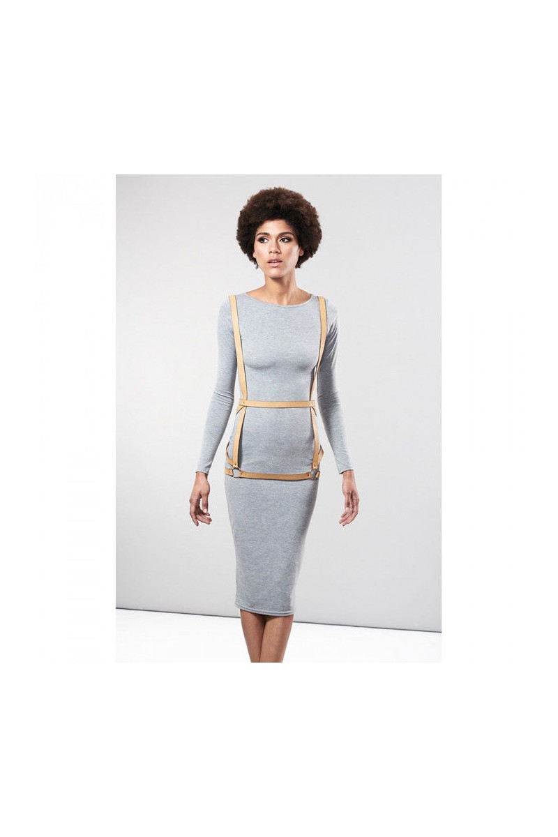 BIJOUX - INDISCRETS MAZE ARNÉS FORMA DE VESTIDO MARRON