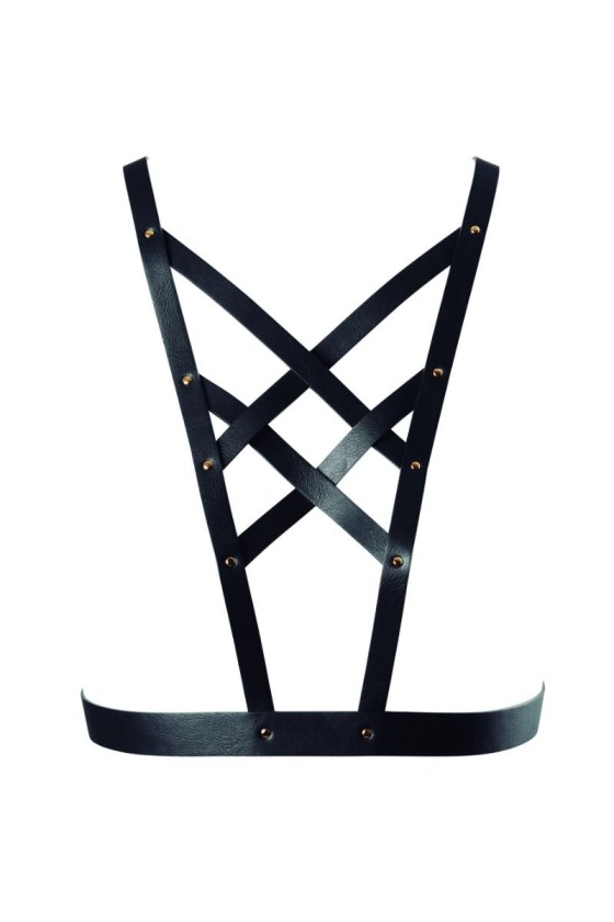 BIJOUX - INDISCRETS MAZE ARNES CRUZADO CON ESCOTE NEGRO