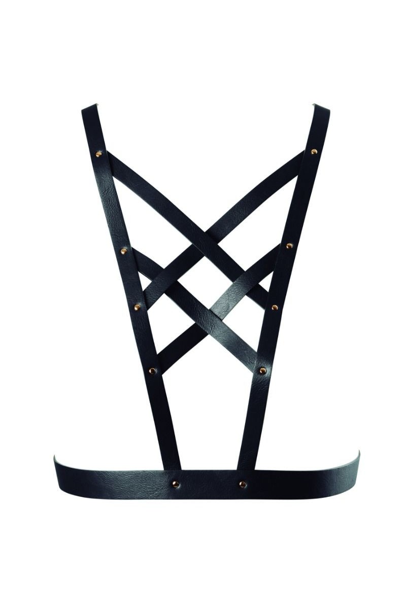 BIJOUX - INDISCRETS MAZE ARNES CRUZADO CON ESCOTE NEGRO