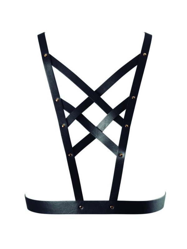 BIJOUX - INDISCRETS MAZE ARNES CRUZADO CON ESCOTE NEGRO