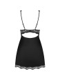 OBSESSIVE - BABYDOLL Y TANGA LUVAE NEGRO XS/S