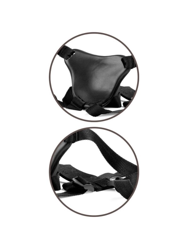 KING COCK -  ARNES AJUSTABLE DELUXE ANILLO  TESTICULOS  DILDO 20.3 CM