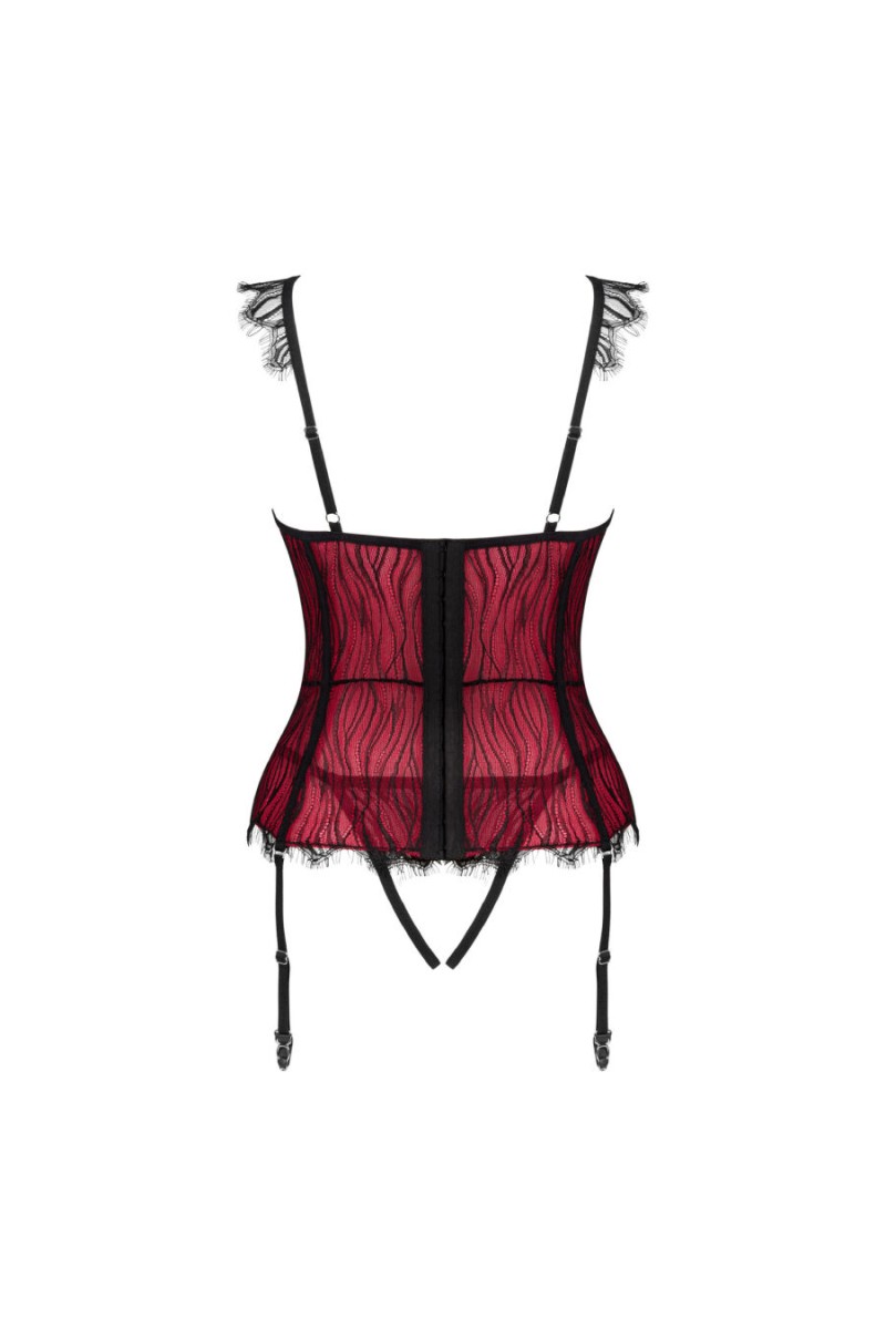 OBSESSIVE - DENISSA CORSET Y TANGA XS/S