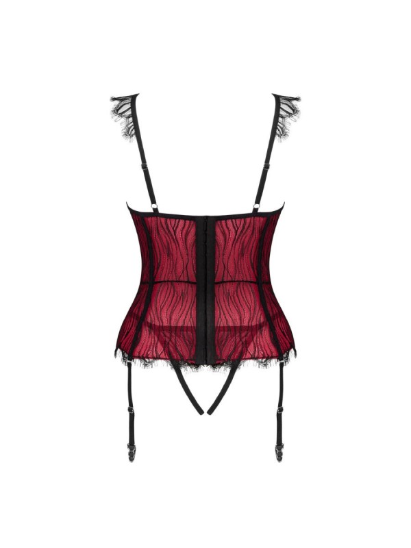 OBSESSIVE - DENISSA CORSET Y TANGA XS/S