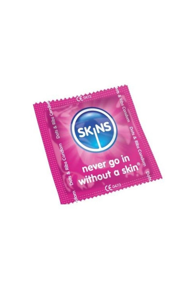 SKINS - PRESERVATIVOS PUNTOS & ESTRÍAS BOLSA 500 UDS