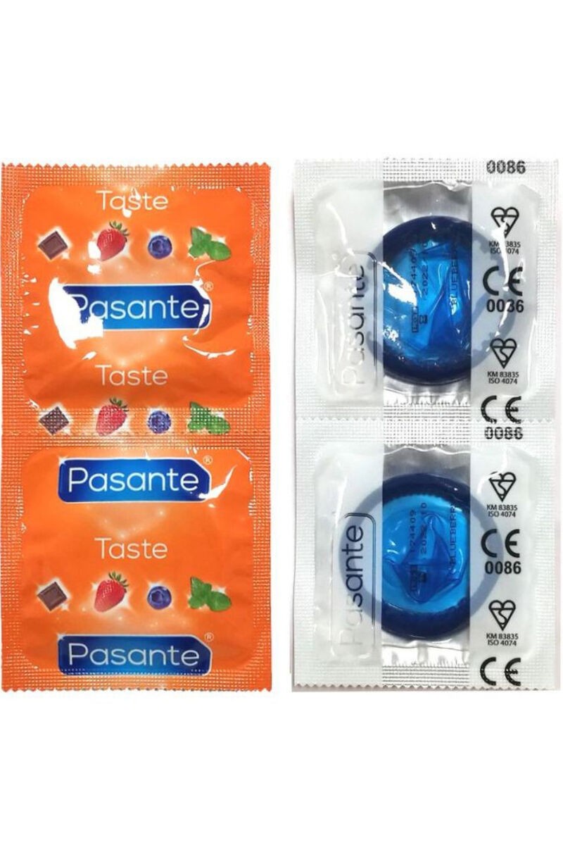 PASANTE - PRESERVATIVO SABOR ARANDANO BOLSA 144 UNIDADES