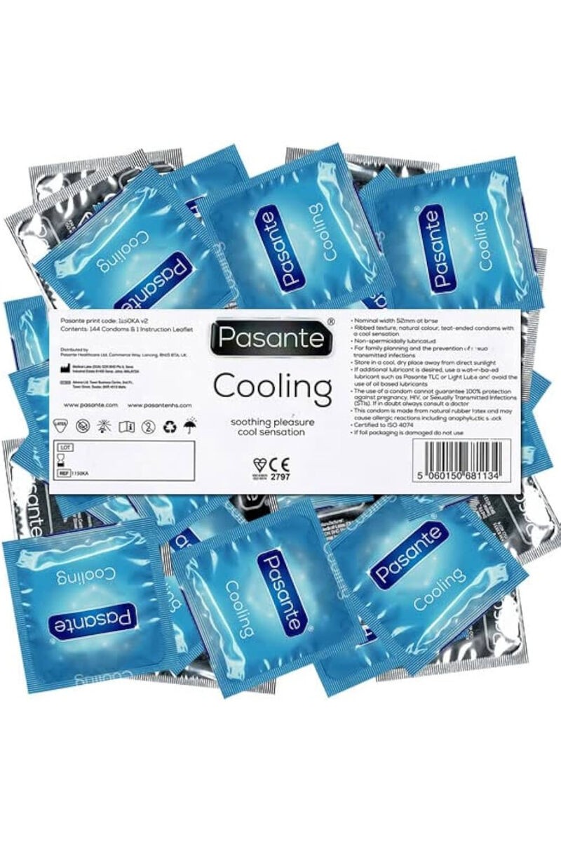 PASANTE - PRESERVATIVO EFECTO FRIO BOLSA 144 UNIDADES