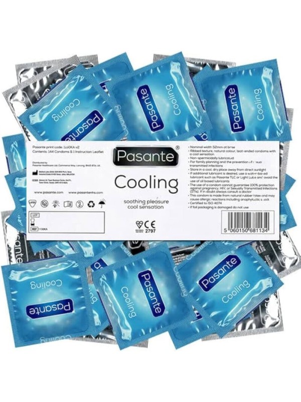 PASANTE - PRESERVATIVO EFECTO FRIO BOLSA 144 UNIDADES