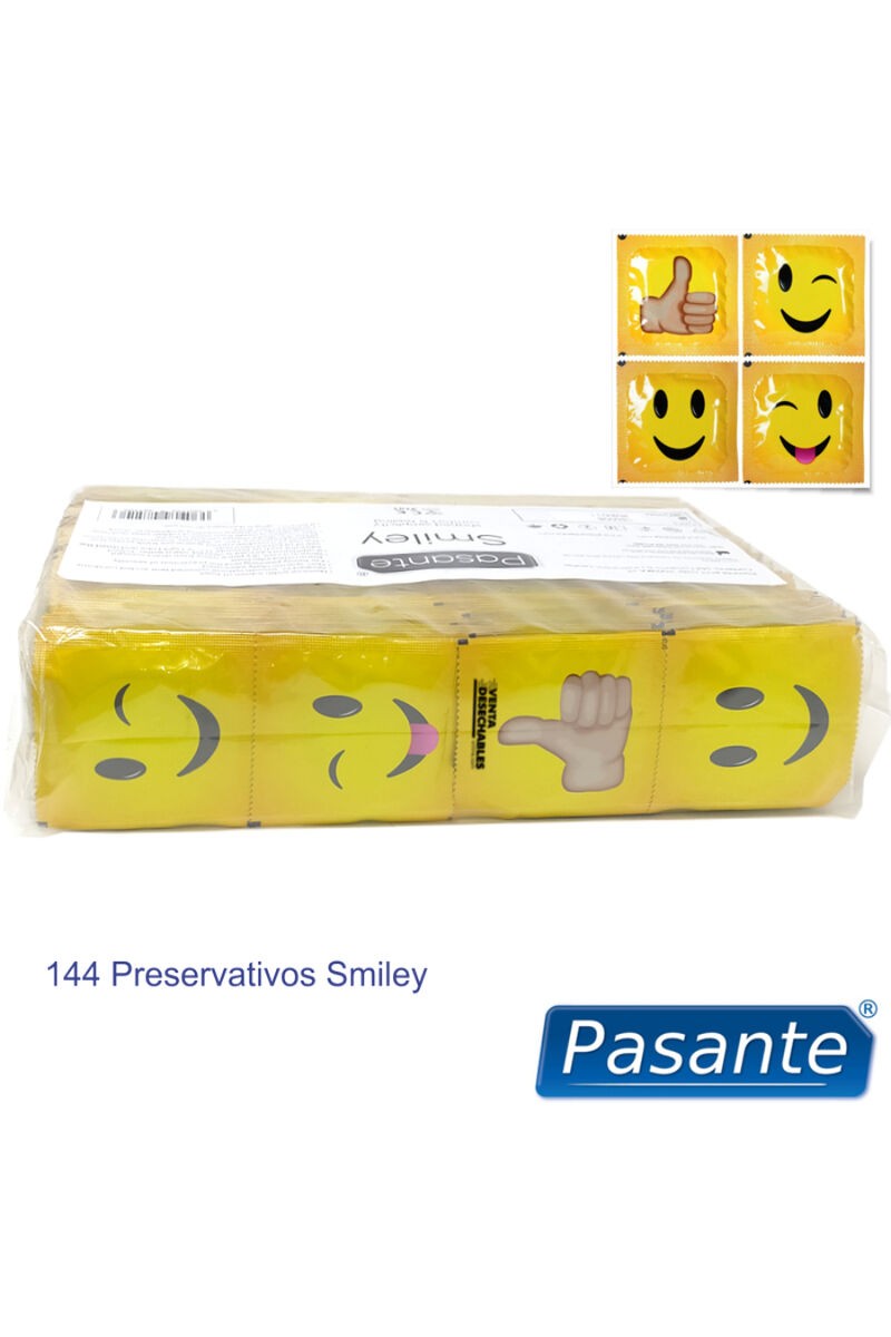 PASANTE - PRESERVATIVO SMILEY BOLSA 144 UNIDADES