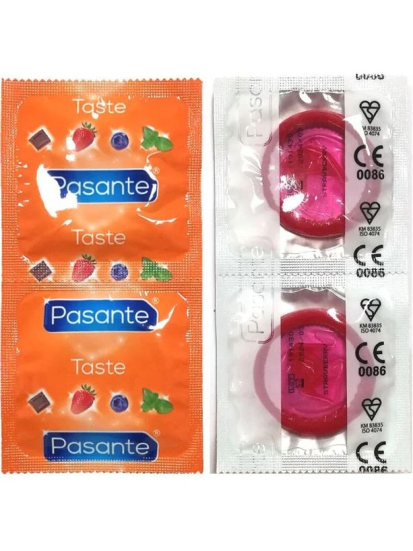 PASANTE - PRESERVATIVO SABOR FRESA BOLSA 144 UNIDADES