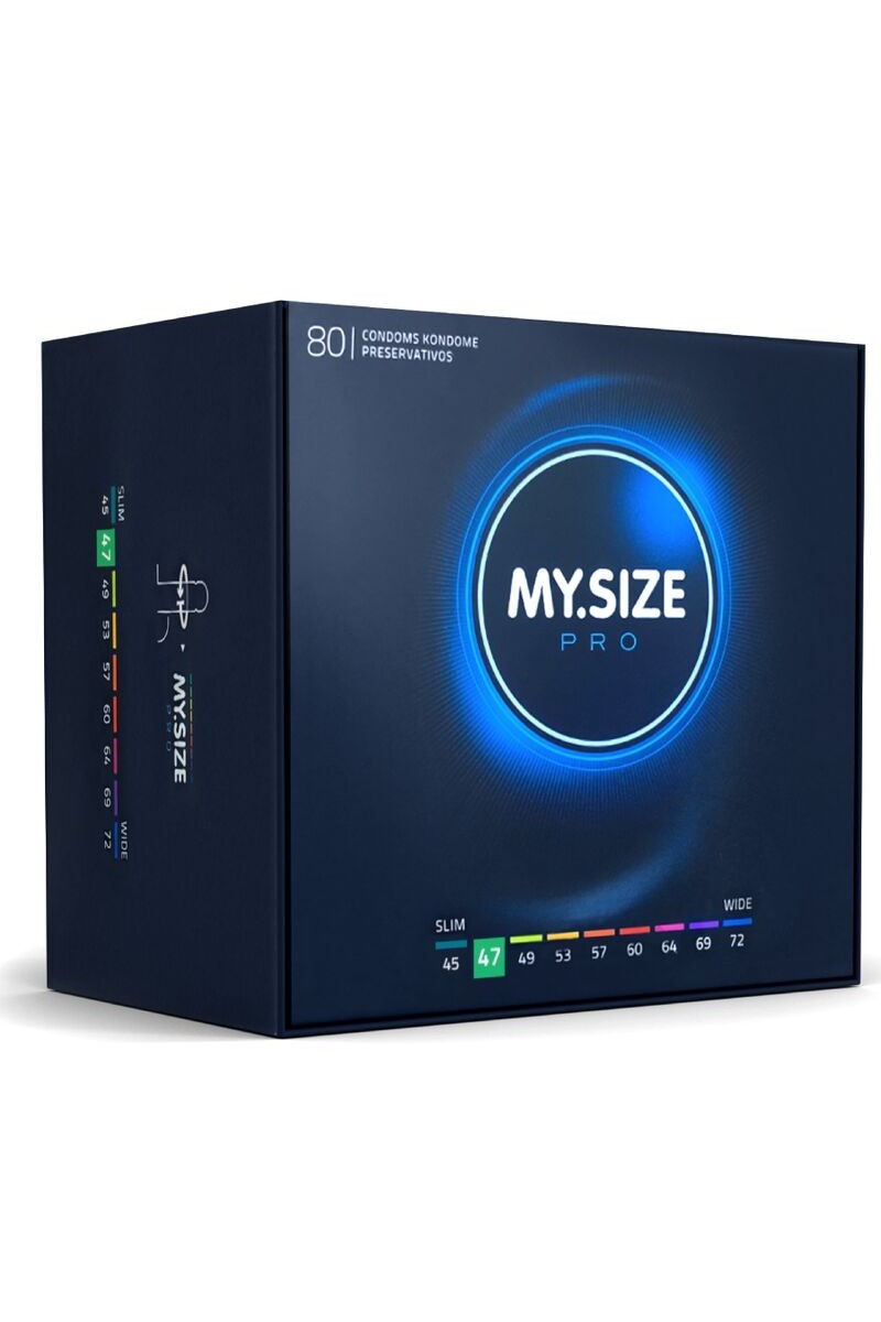 MY SIZE - PRO PRESERVATIVOS 47 MM 80 UNIDADES