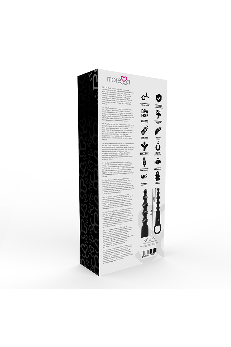 MORESSA - RONIE CONTROL REMOTO PLACER ANAL NEGRO