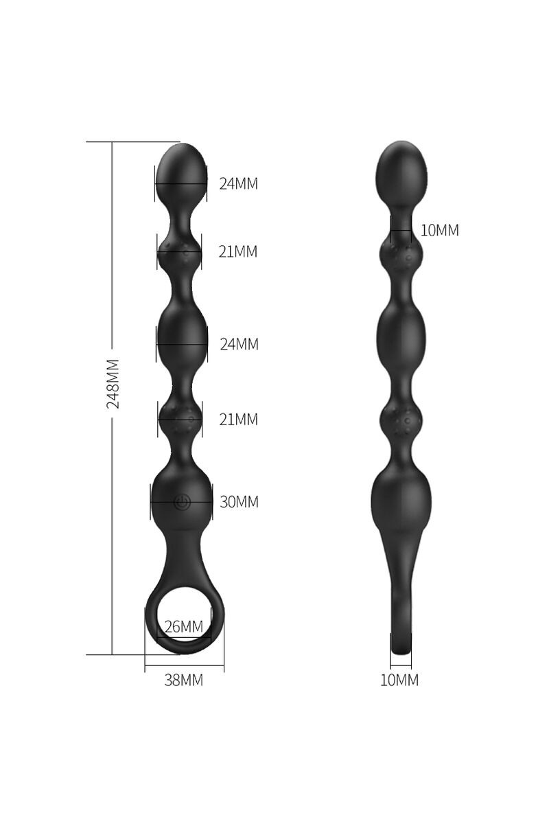 PRETTY LOVE - VAN BOLAS ANALES 10 VIBRACIONES RECARGABLE SILICONA