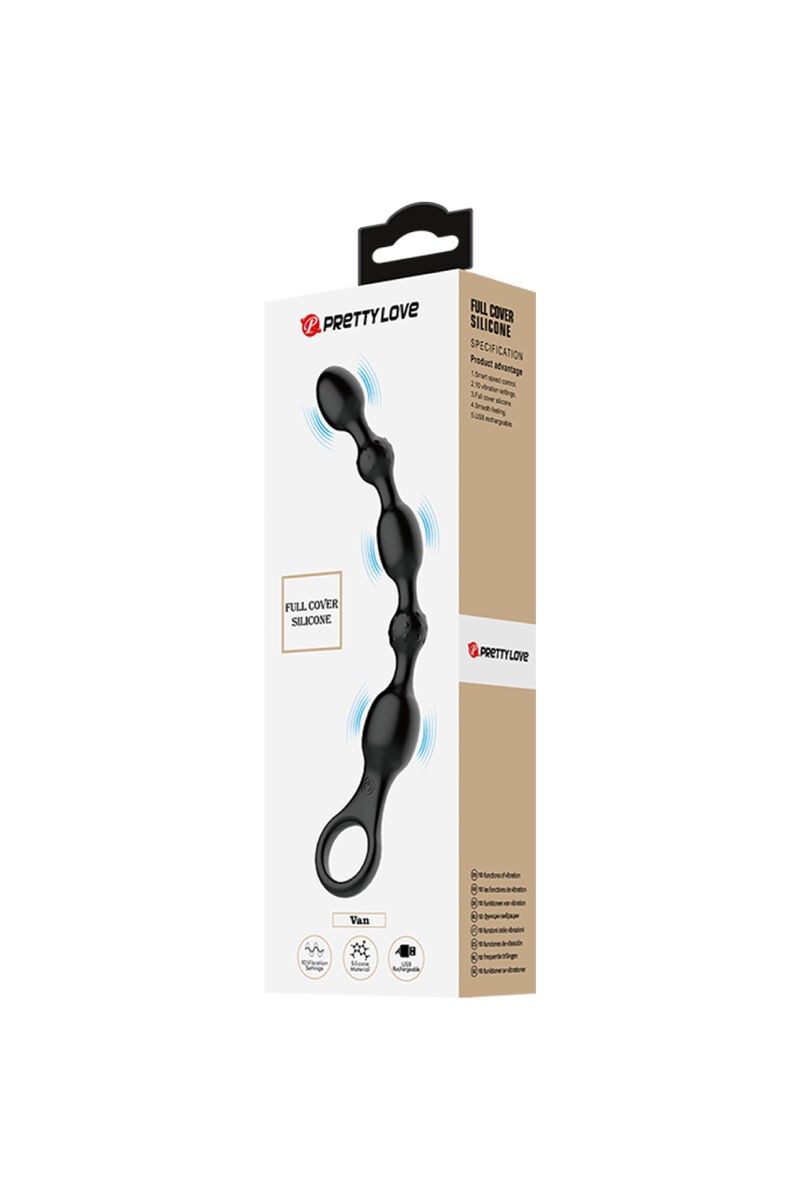 PRETTY LOVE - VAN BOLAS ANALES 10 VIBRACIONES RECARGABLE SILICONA
