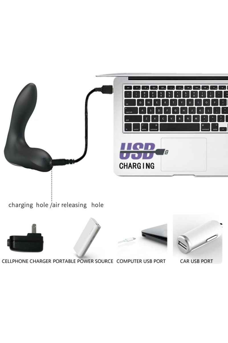 MASAJEADOR PROSTATICO INFLABLE CON VIBRACION