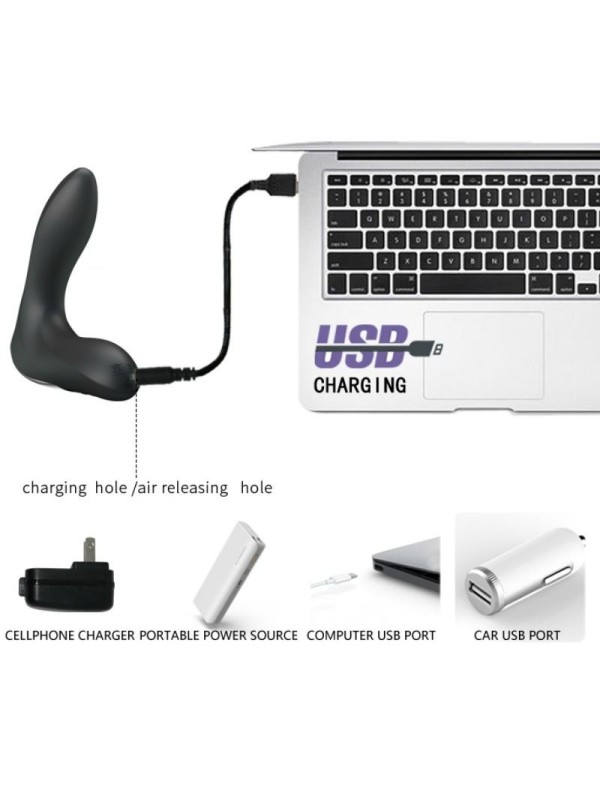 MASAJEADOR PROSTATICO INFLABLE CON VIBRACION