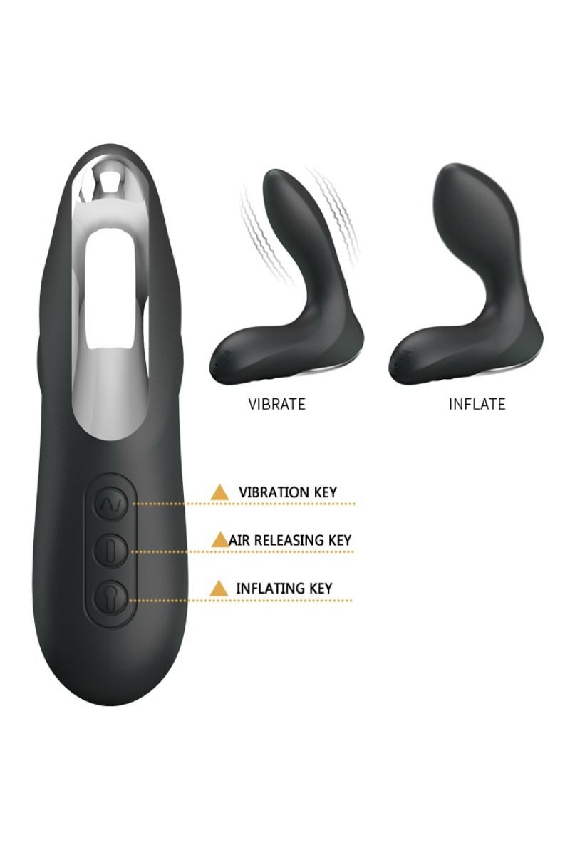 MASAJEADOR PROSTATICO INFLABLE CON VIBRACION