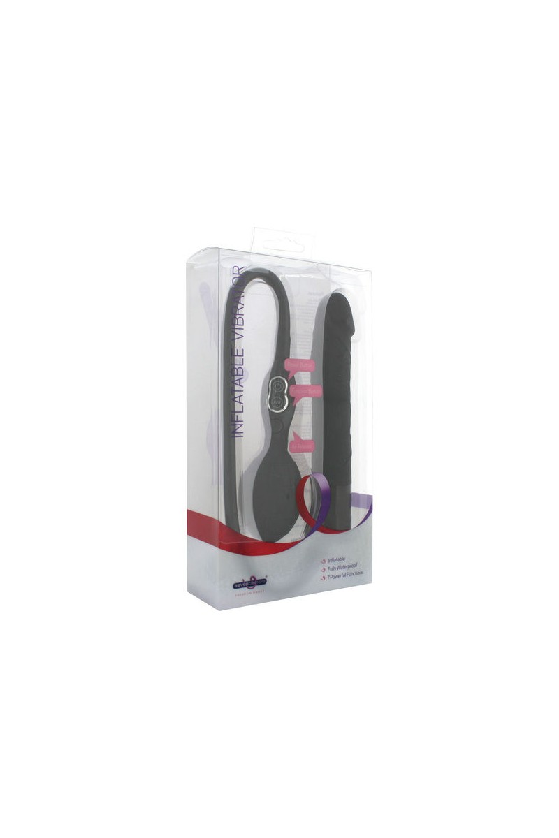 SEVEN CREATIONS - VIBRADOR HINCHABLE NEGRO