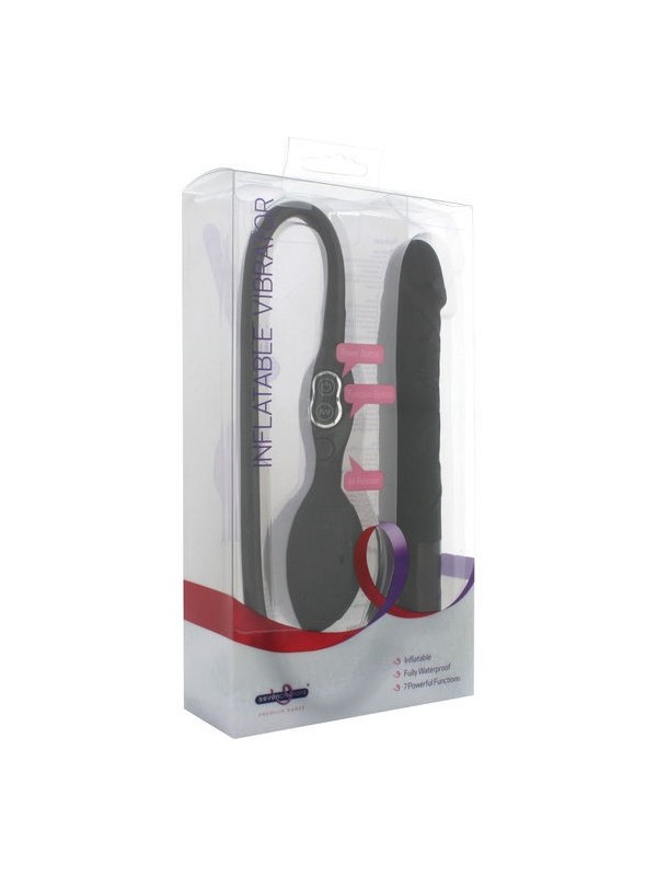SEVEN CREATIONS - VIBRADOR HINCHABLE NEGRO