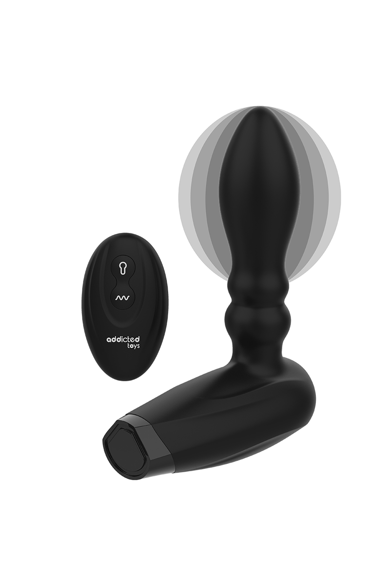 ADDICTED TOYS - PLUG INFLABLE CONTROL REMOTO 10 MODOS DE VIBRACION
