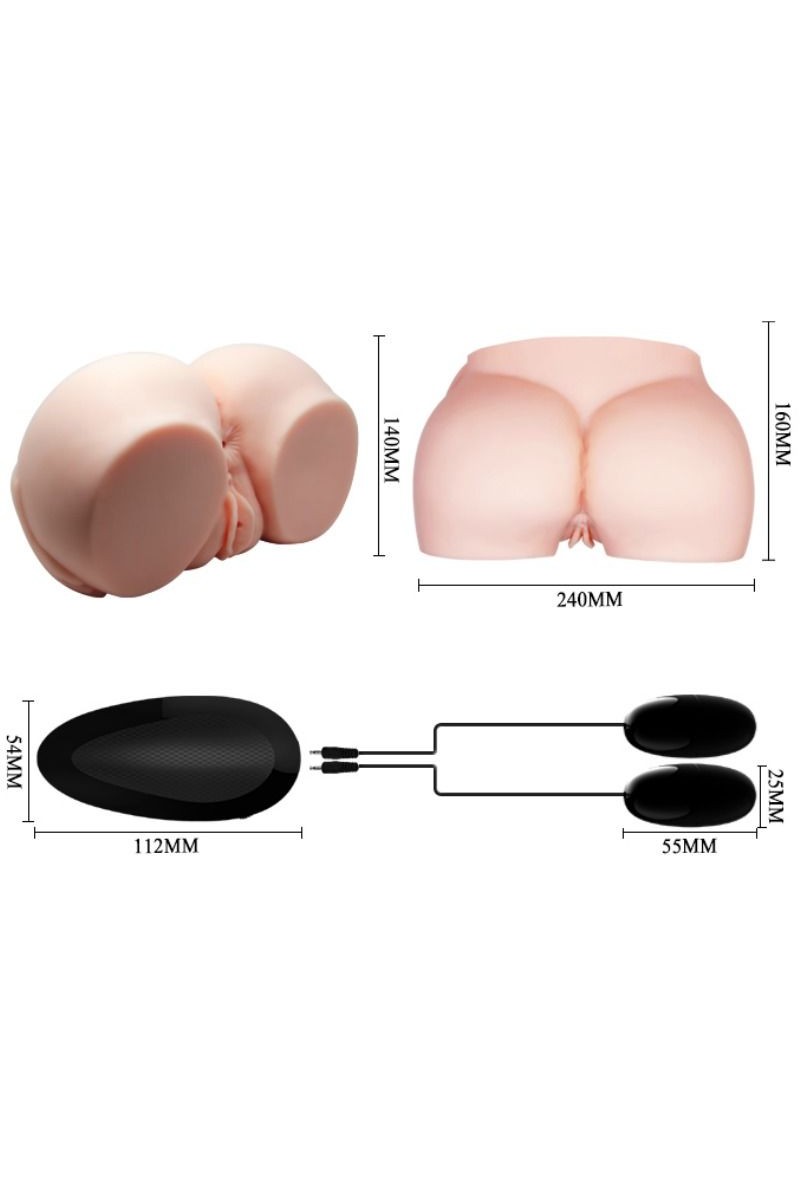 CRAZY BULL - VAGINA Y ANO REALISTICOS CON VIBRACION