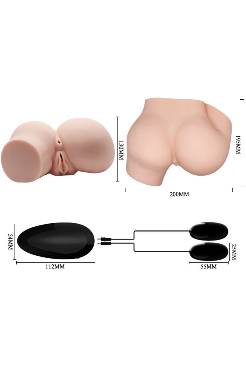 CRAZY BULL - TRASERO CON VAGINA Y ANO REALISTICOS Y VIBRACION