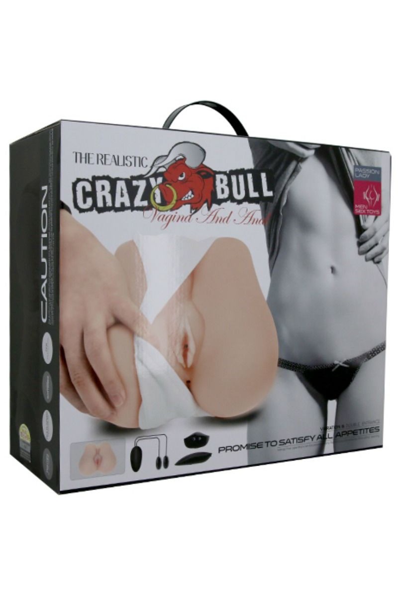 CRAZY BULL - VAGINA Y ANO REALISTICOS CON VIBRACION POSICION 3