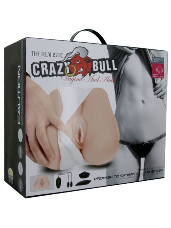 CRAZY BULL - VAGINA Y ANO REALISTICOS CON VIBRACION POSICION 3