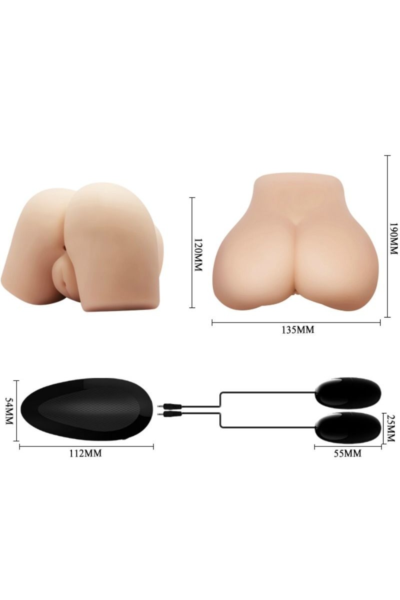 CRAZY BULL - VAGINA Y ANO REALISTICOS CON VIBRACION POSICION 4