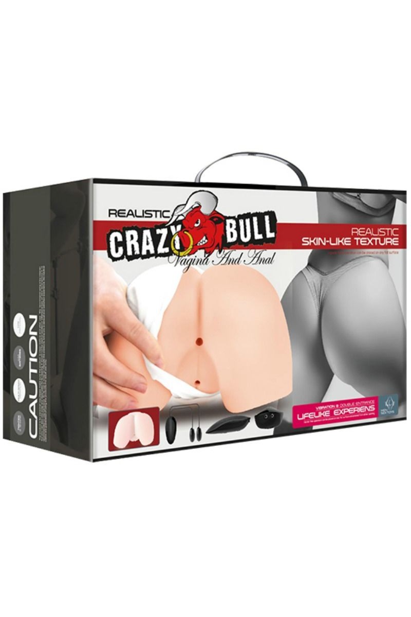 CRAZY BULL - VAGINA Y ANO REALISTICOS CON VIBRACION POSICION 4