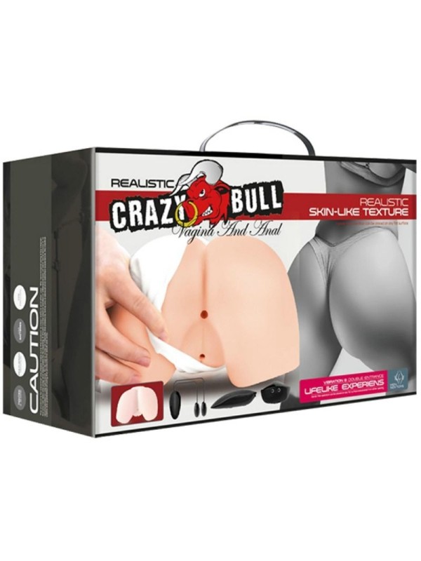 CRAZY BULL - VAGINA Y ANO REALISTICOS CON VIBRACION POSICION 4