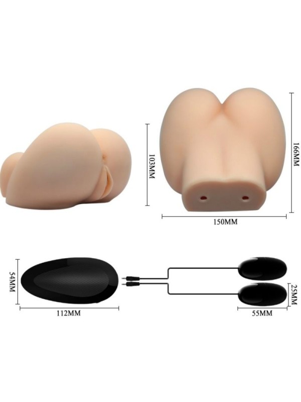 CRAZY BULL - VAGINA Y ANO REALISTICOS CON VIBRACION POSICION 6