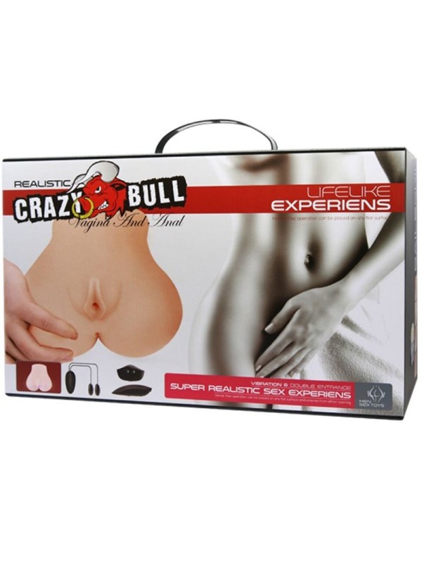CRAZY BULL - VAGINA Y ANO REALISTICOS CON VIBRACION POSICION 7