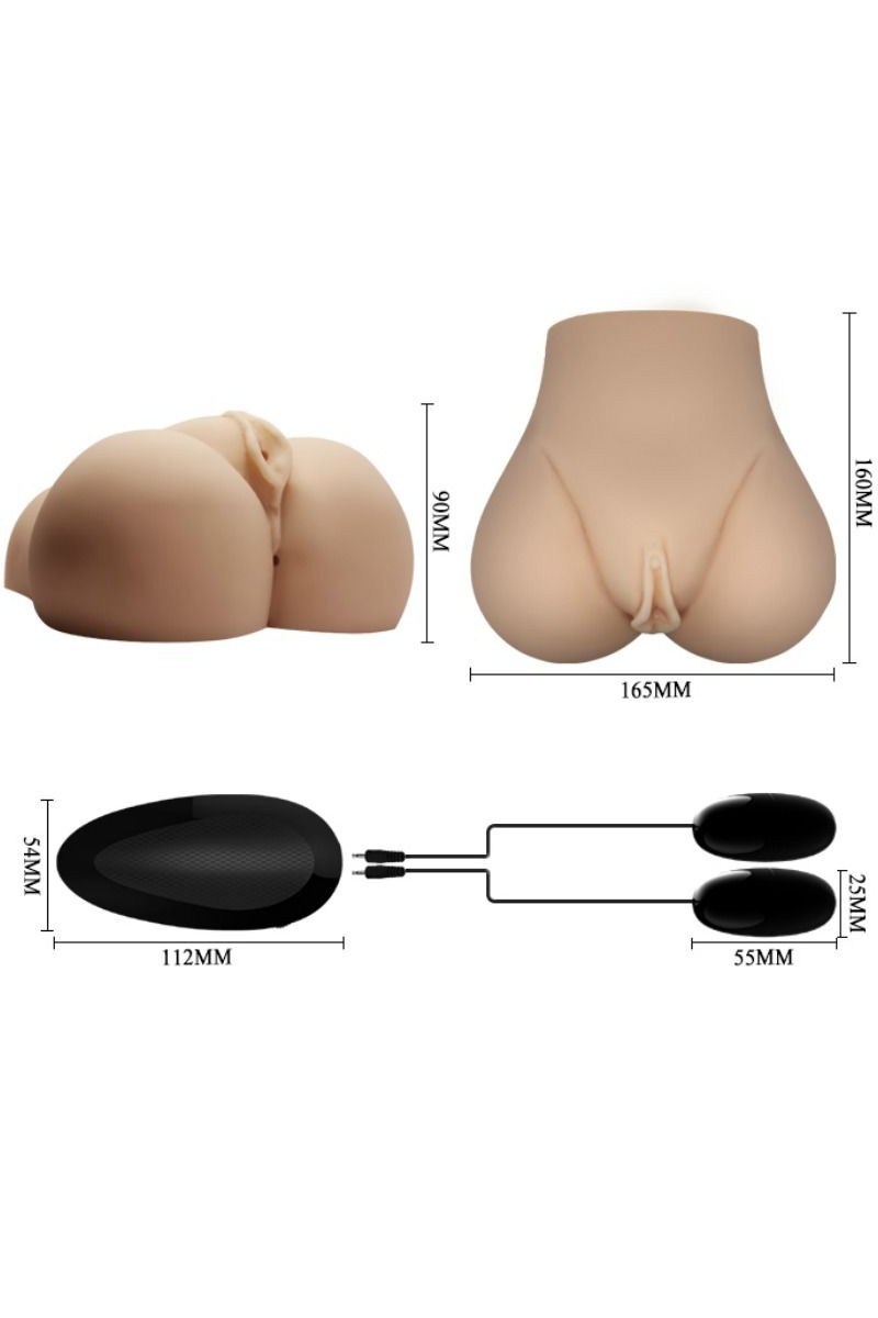 CRAZY BULL - VAGINA Y ANO REALISTICOS CON VIBRACION POSICION 7