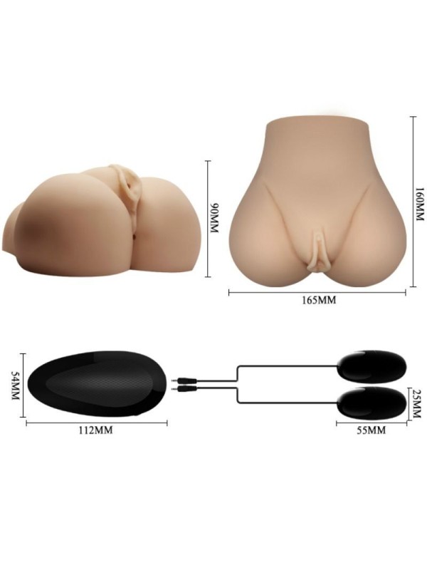 CRAZY BULL - VAGINA Y ANO REALISTICOS CON VIBRACION POSICION 7