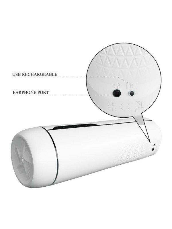 PRETTY LOVE - SIENNA MASTURBADOR MASCULINO VIBRACIÓN. VOZ Y SUCCIÓN